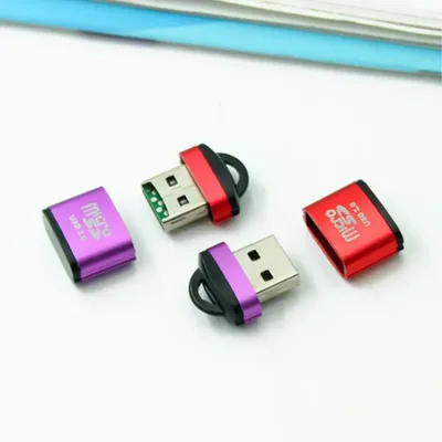 Lecteur de carte Micro SD/TF USB 2.0 mini carte mémoire pour téléphone portable adaptateur USB