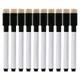 Stylos noirs pour tableau blanc effaceur intégré crayon de dessin pour enfants classe d'école 10