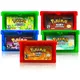 Série de cartes de jeu vidéo Pokemon carte console langue anglaise GBC NDSL GB GBM GBA SP