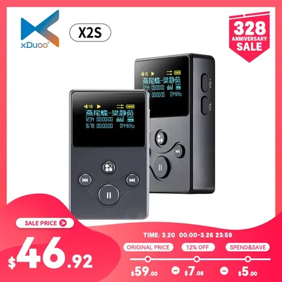 XDUOO – lecteur de musique Portable X2S haute résolution sans perte DSD128 24 bits 192Khz 128