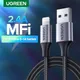 UGREEN MFi Câble Lightning vers USB 2.4A Charge Rapide pour iPhone 14 13 12 Pro Max Câble USB pour