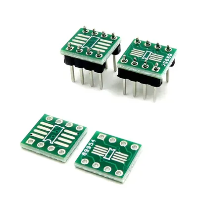 Circuit électronique 10 pièces 0.65mm/1.27mm TSSOP8 SSOP8 SOP8 SMD à DIP8 adaptateur à DIP +