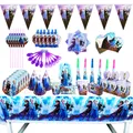 Disney-Frozen Party Party Party Decoration for Kids Girls Favor Birthday Pack Standard Plates