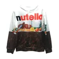 Sweat à capuche imprimé 3D Nutella Food pour hommes et femmes pulls Hip Hop sweats à capuche PVD