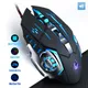 Souris de jeu filaire USB 2000-4000 ug I LED optique sans fil silencieuse pour PC et ordinateur