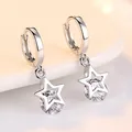 Boucles d'oreilles à breloques étoile en cristal pour femmes boucles d'oreilles de mariage pour