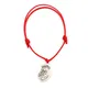 Bracelets réglables en corde cires rouges en alliage de Zinc breloque San Judas 10 pièces B-31