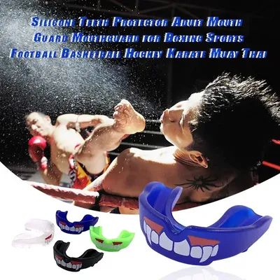Protège-dents en silicone pour adultes protège-dents accessoires de boxe sport football