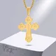Vnox – collier en croix pour hommes collier avec pendentif en croix solide en acier inoxydable