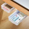 Punch-free Drawer Storage Box Hidden Storage Box Self-Adhesive Storage Drawer Plastic Table