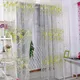 Rideau de fenêtre Tyys en tulle à motif de tournesol drapé transparent panneau de chambre à