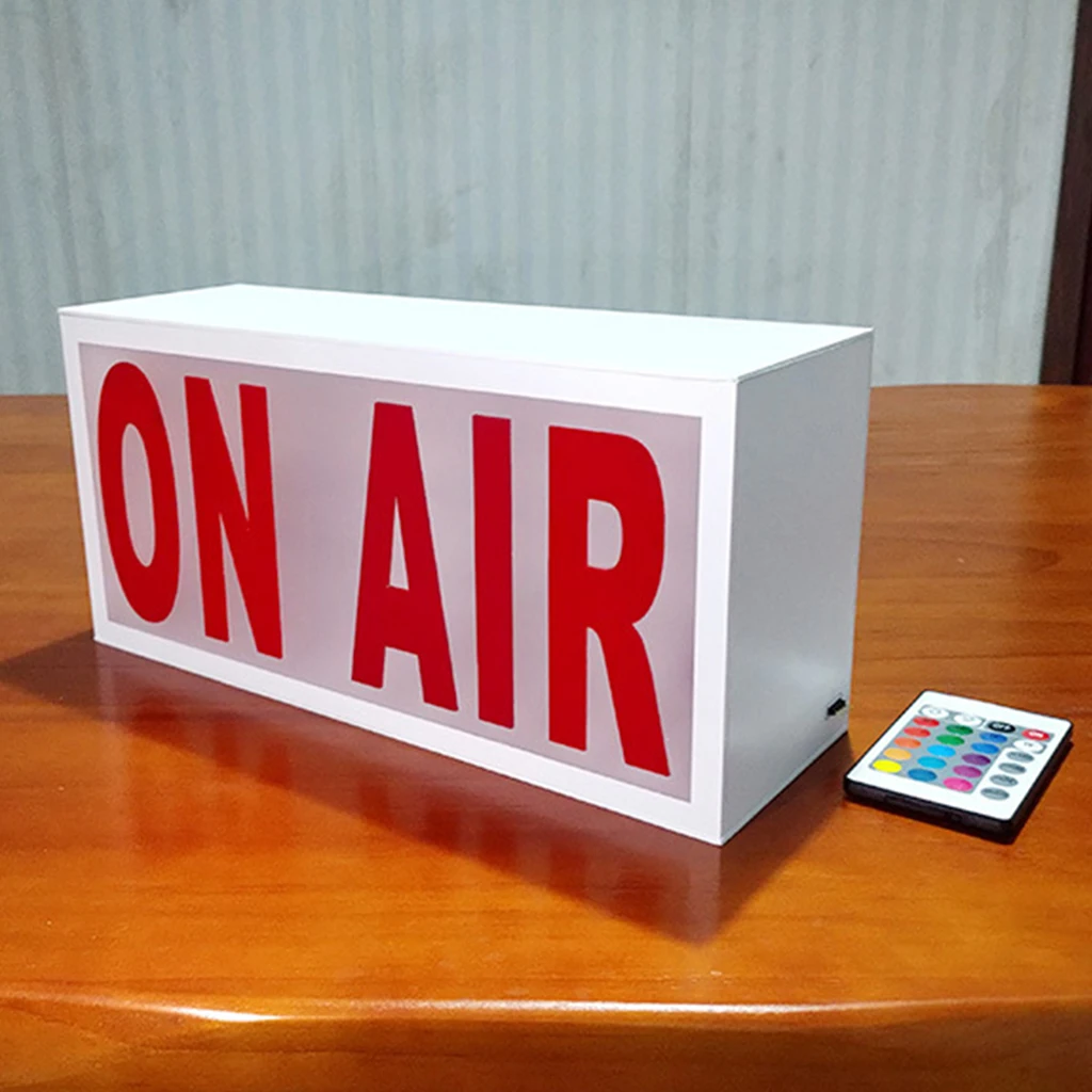 En panneau lumineux LED au studio d