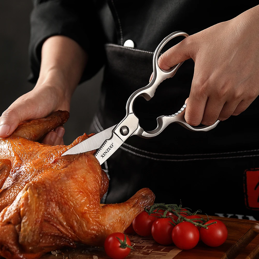 XINZUO ciseaux de cuisine détachables Gadget de cuisine en acier inoxydable manipulation Flexible différents types d'ingrédients outil de cuisine