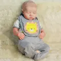 Levi Bebe Reborn Butter Handmade Painted By Artists Lifelike Bonseats with Bib Clothes 49 cm