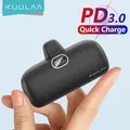 KUULAA-Mini Power Bank 5000mAh QC PD Charge rapide Batterie externe Chargeur portable iPhone