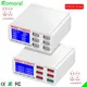 Chargeur USB Multiport avec écran LCD adaptateur de chargeur USB Hub prise EU US UK chargeur rapide