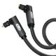 EMK-Câble Audio Optique éventuelles DIF avec Gaine Tressée Résistant à 90 Angle Droit Son