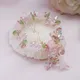 Ruifan – pendentif renard en pierre naturelle Bracelets perlés en cristal rose pour femmes et