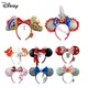 Disney-Serre-tête en peluche avec oreilles de souris pour adultes et enfants serre-tête à