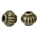 Perles d'Espacement Vintage en Forme de Citrouille Bronze Antique en Métal 5x4mm 30 Pièces DIY