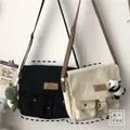 Sac en toile pour vêtements de travail style Harajuku japonais sac de messager en toile pour