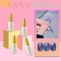 SKVP – vernis à ongles bicolore Semi-Permanent effet pailleté effet flamme yeux de chat Uv