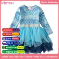 DXTON – robes Tutu pour filles Costumes de fête d'anniversaire pour enfants imprimé sirène robe