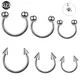 Boule de fil interne en titane G23 10 pièces/lot anneau de Piercing oreille Tragus sourcils