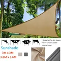 Auvent pare-soleil triangulaire imperméable pour salle de bain voile d'ombrage tente de camping