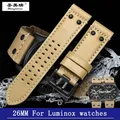 Shengmeirui-Bracelet en Cuir pour Montres Shoo-x Accessoire de Montre Militaire 26mm