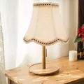 Abat-jour de table en tissu avec clip couvercle de lampe abat-jour de tambour ampoule pour