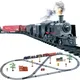 Train de marchandises classique à piles avec simulation de fumée ensemble de jeu avec vapeur d'eau