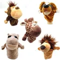 Marionnettes à main en peluche pour enfants animaux dessin animé singe chien peluche cadeau de