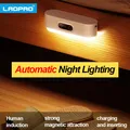 Laopao 5 couleur Intelligente d'induction de lumière de coffret Détachable base Magnétique LED nuit