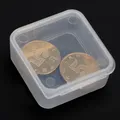 5 pièces/lot petit carré en plastique Transparent Collection conteneur boîte de rangement pièces