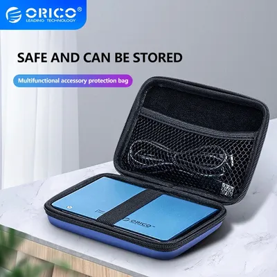 ORICO PHB-Étui de transport pour disque dur portable sac de rangement pour HDD SSD câble USB