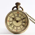 Montre de poche à quartz antique pour dames tempérament intellectuel mode unisexe collier montre