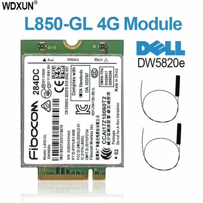 DW5820e L850-GL L850 DW5820 persévérance 4G Carte Tech 0284DC 284DC Pour Dell ordinateur portable