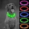 Collier de chien LED aste USB colliers de chien lumineux collier de chien 4.2 lumières