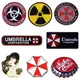 Umbrella Red White Lapel Pins for Backpacks Enamel Pin Briefcase Badges Brooches on Clothes Hot
