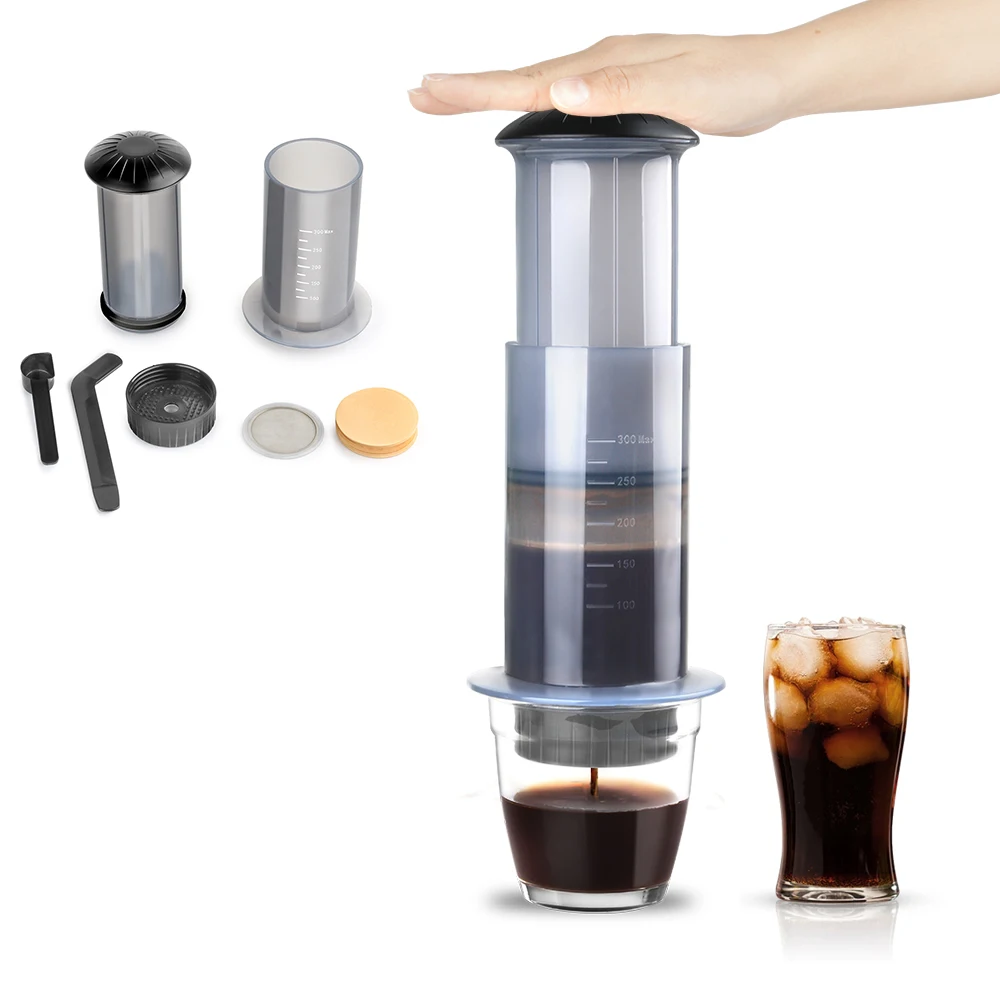 Cafetière expresso Portable, presse française, cafetière pour Machine AeroPress avec filtres, Kit de papier