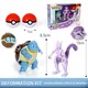 Tomy Figurines de Pokeball Accessoire de 12 Styles Pikachu Carapuce Monstre de Poche Variante