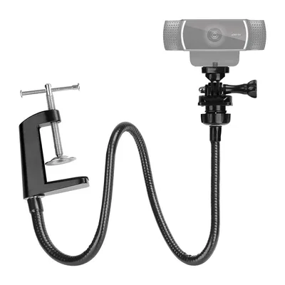 Logitech – support de Webcam à col de cygne Flexible à mâchoires de bureau durables et améliorées