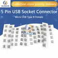 Connecteur de prise SMT Micro USB Type B 5 broches Placement femelle 12 modèles 60 pièces/lot