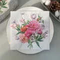 Serviettes en Papier Vintage à Motif Floral et Papillon pour Découpage de Table Fournitures de