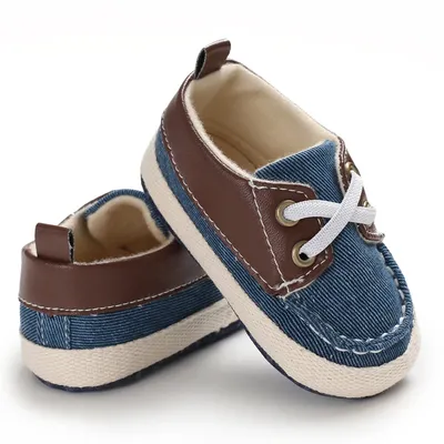 Chaussures pour bébé garçon chaussons pour nouveau-né semelle souple baskets antidérapantes pour