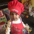 Tablier de cuisine de chef personnalisé pour enfants chapeau assressentipour documents de chefs