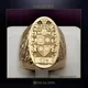 Bague de mariage pour hommes bijoux de luxe bouclier de soldat doré sculpté Style sceau bagues