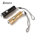 Mini lanterne Portable Rechargeable par USB imperméable Zoomable torche de poche pour Camping
