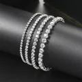 ZHOUYANG-Bracelet de Tennis pour femmes de luxe coloré en option 2.5mm cristal CZ couleur or